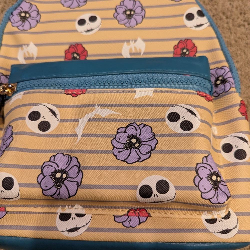 Bioworld Disney Nightmare Before Christmas Mini Backpack Jack Skellington NWT - Picture 2 of 8